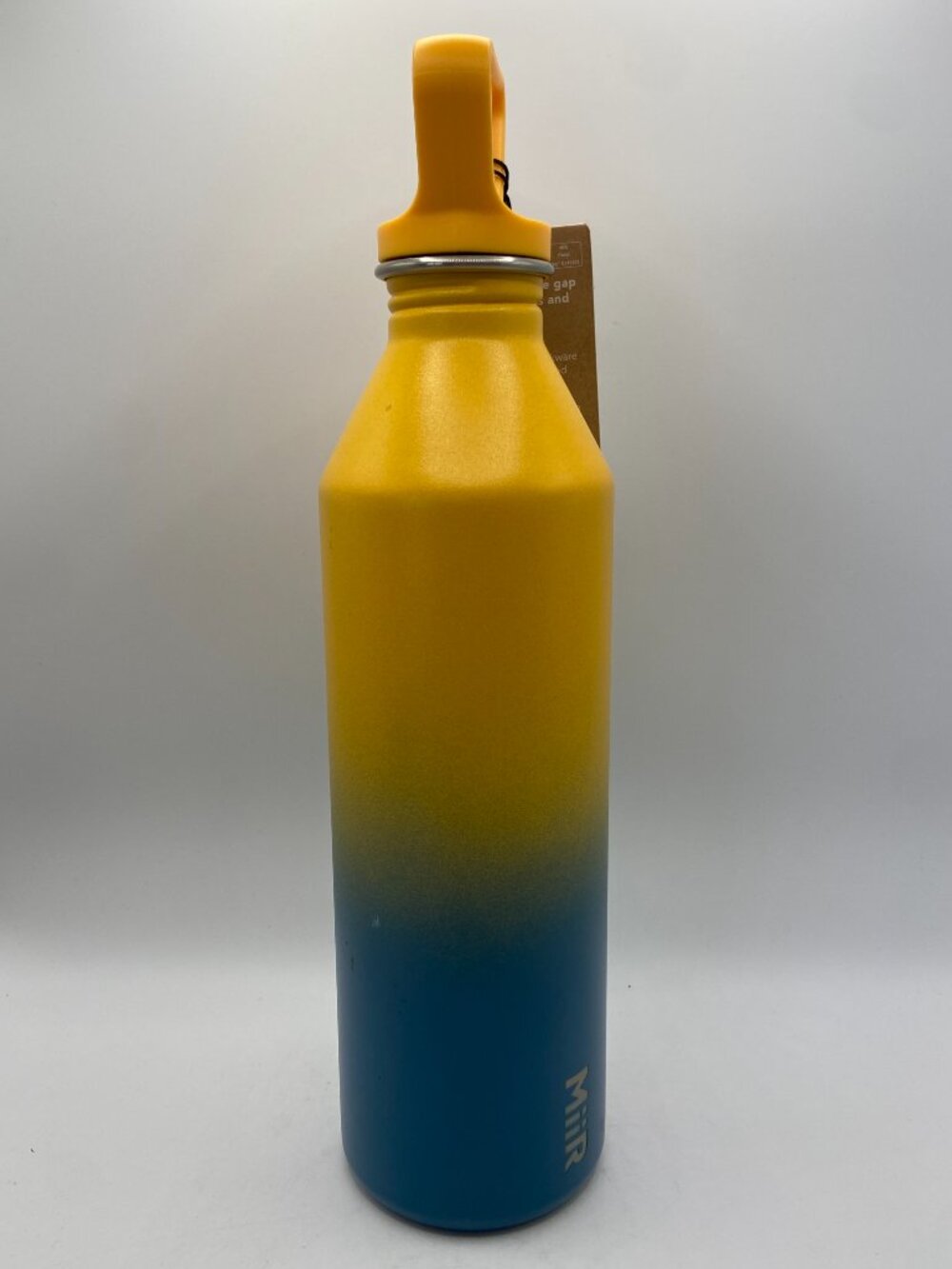 NWT MiiR 27oz Narrow Mouth Stainless Steel Water Bottle - Yellow/Blue Ombre - Picture 2 of 6